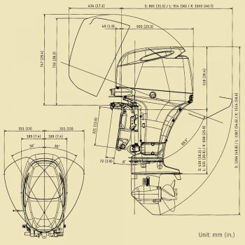 ابعاد موتور 60